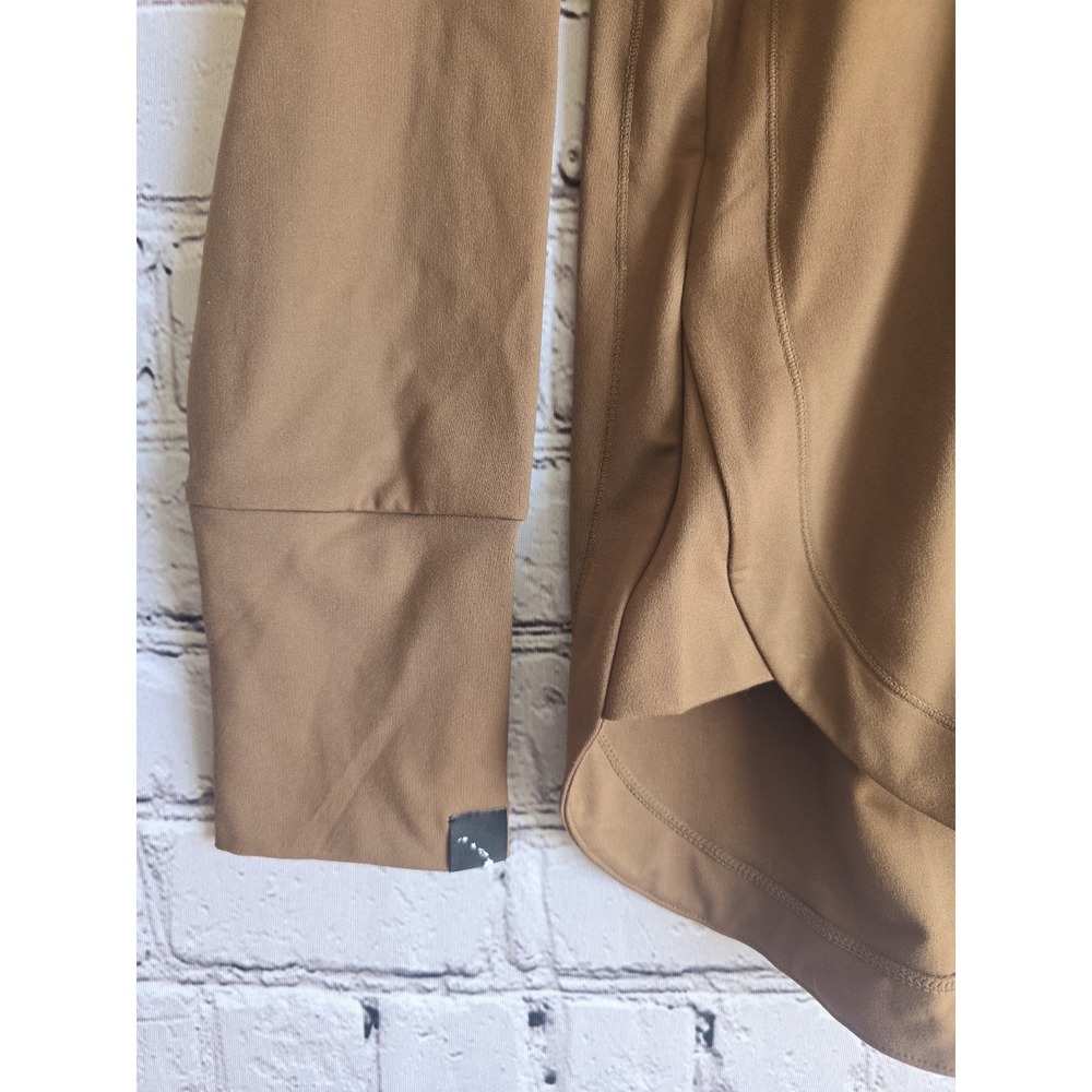 Kai Aloha Supply Hawaii Soft Scuba Drawstring Hoodie Tan Beige Brown Size Medium - Picture 5 of 10